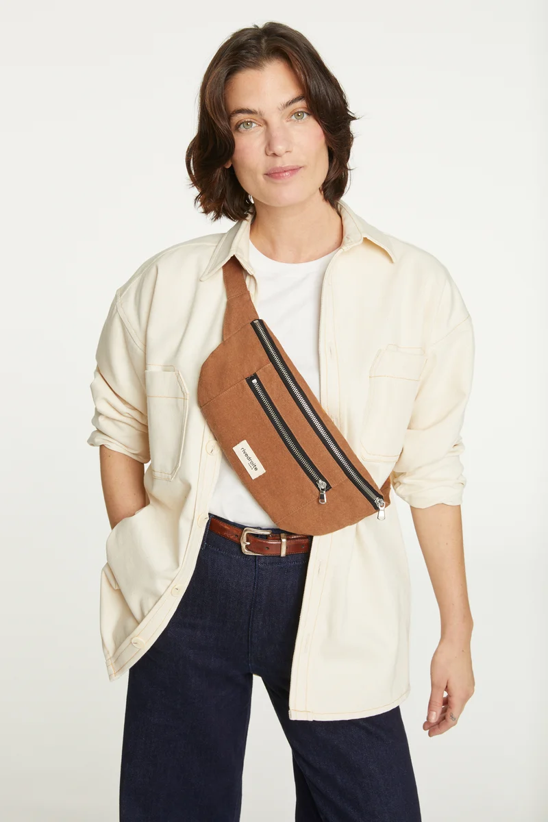 Orsel le sac banane - Coton recyclé Camel