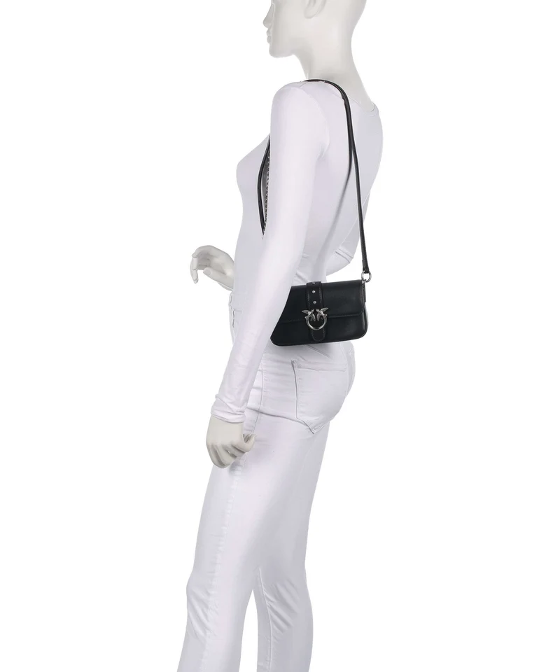 Pinko Love One Baby Sac porté épaule nero/old silver