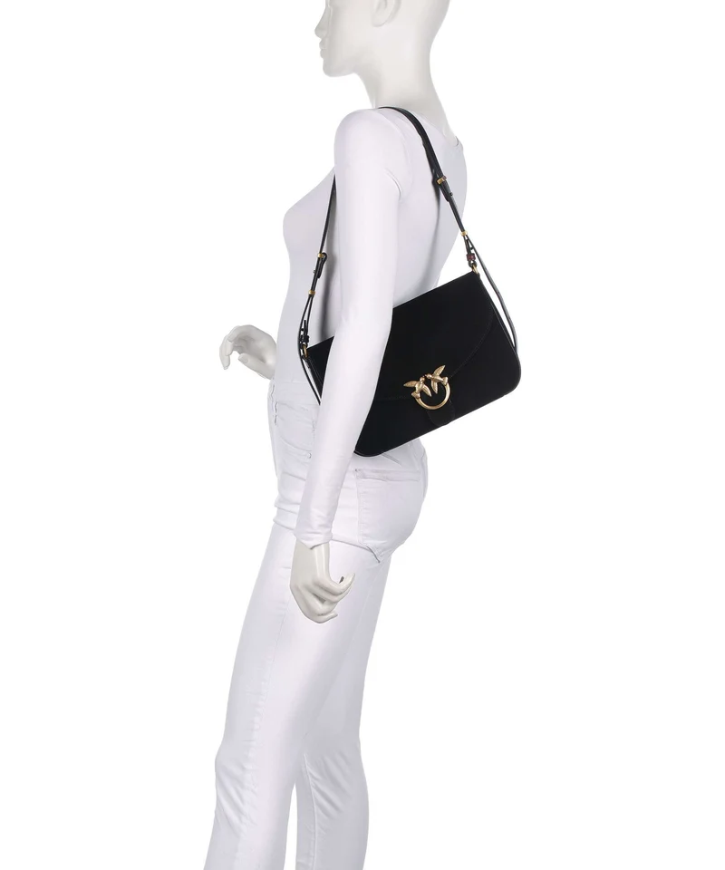 Pinko Love Classic Sac porté épaule nero/limousine/oro