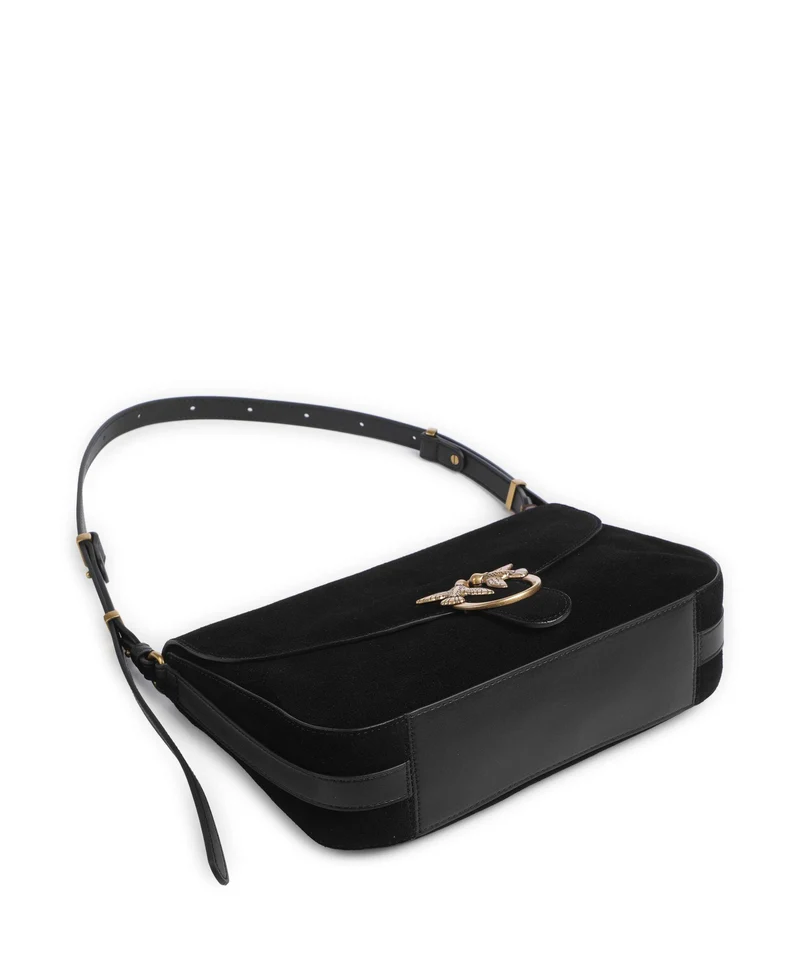Pinko Love Classic Sac porté épaule nero/limousine/oro