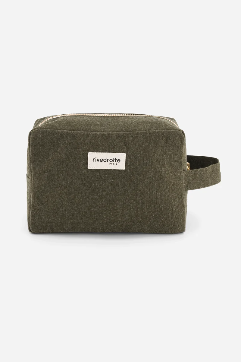 Tournelles la trousse XL - Coton recyclé Kaki