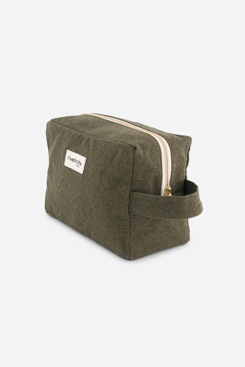 Tournelles la trousse XL - Coton recyclé Kaki