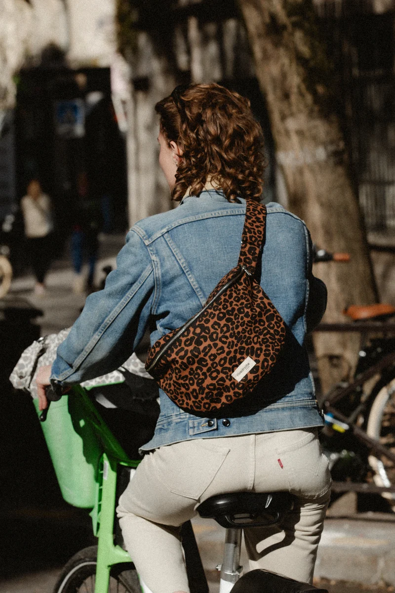 Custine XL le sac banane - Coton recyclé Léopard