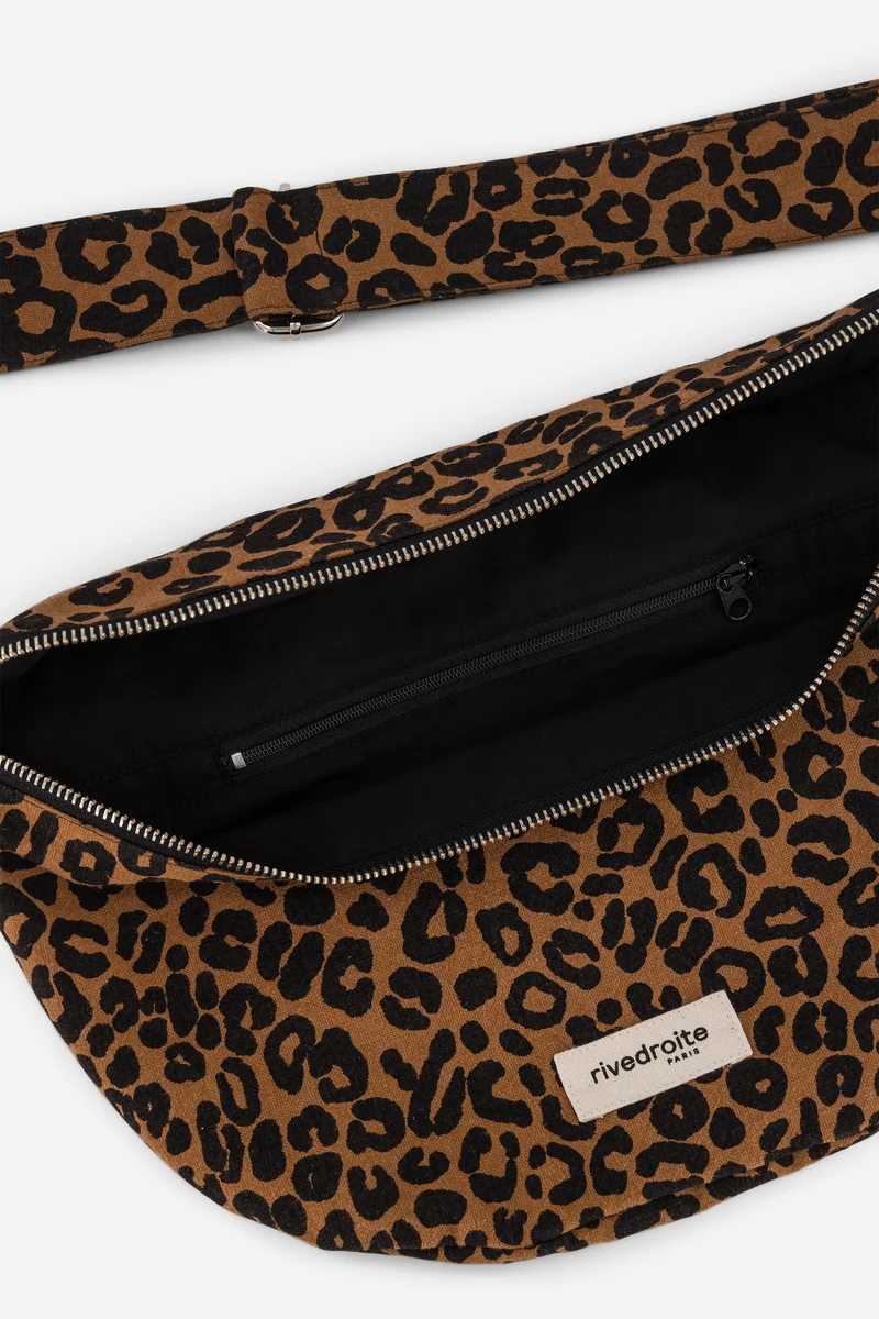 Custine XL le sac banane - Coton recyclé Léopard