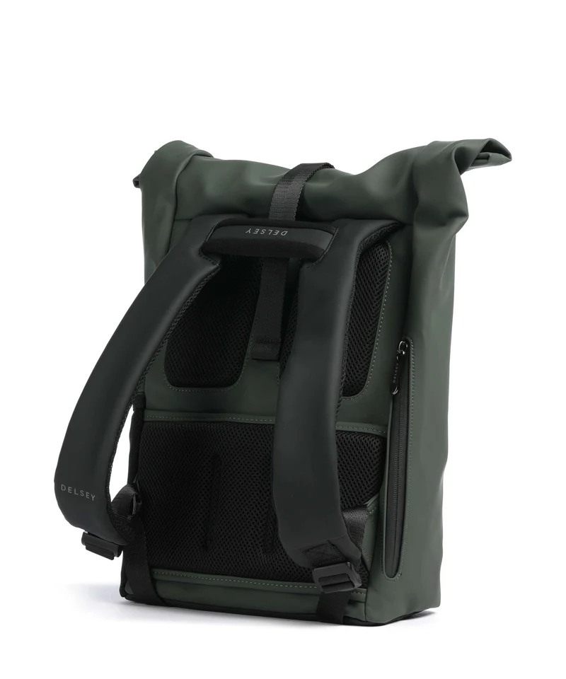 Delsey Paris Turenne Soft Sac à dos roll-top green