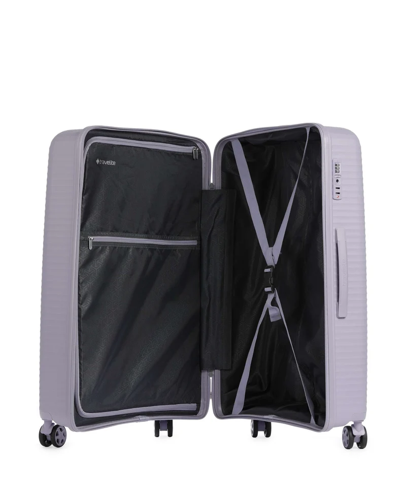 Travelite Air Stripe Valise 4 roues lavender