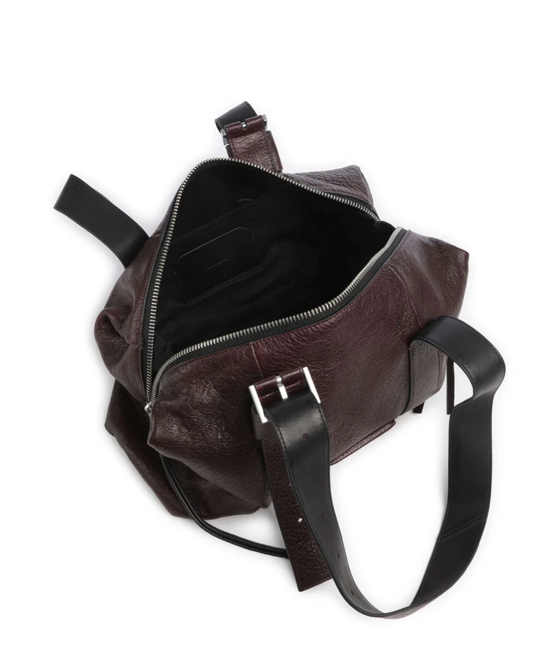 AllSaints Ares Sac porté épaule burnt umber red/silver