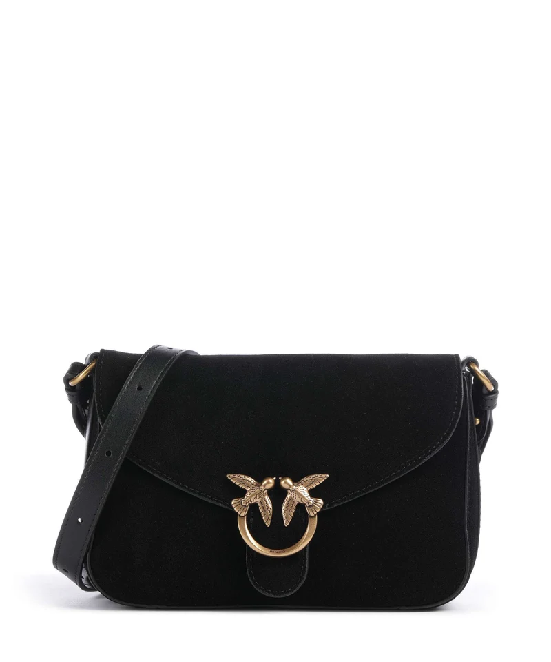 Pinko Love Mini Sac bandoulière nero/limousine/oro