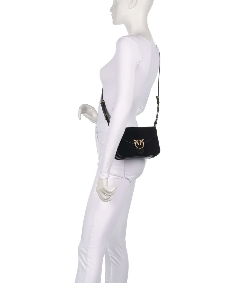Pinko Love Mini Sac bandoulière nero/limousine/oro