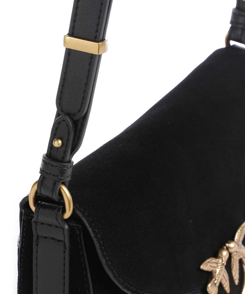 Pinko Love Mini Sac bandoulière nero/limousine/oro