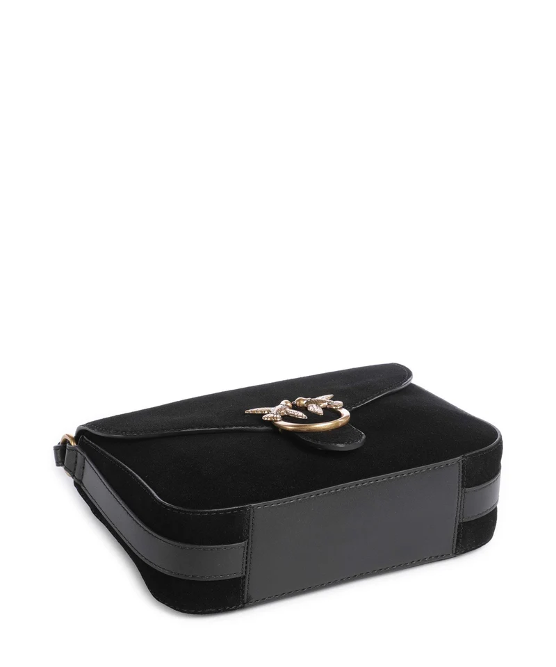 Pinko Love Mini Sac bandoulière nero/limousine/oro
