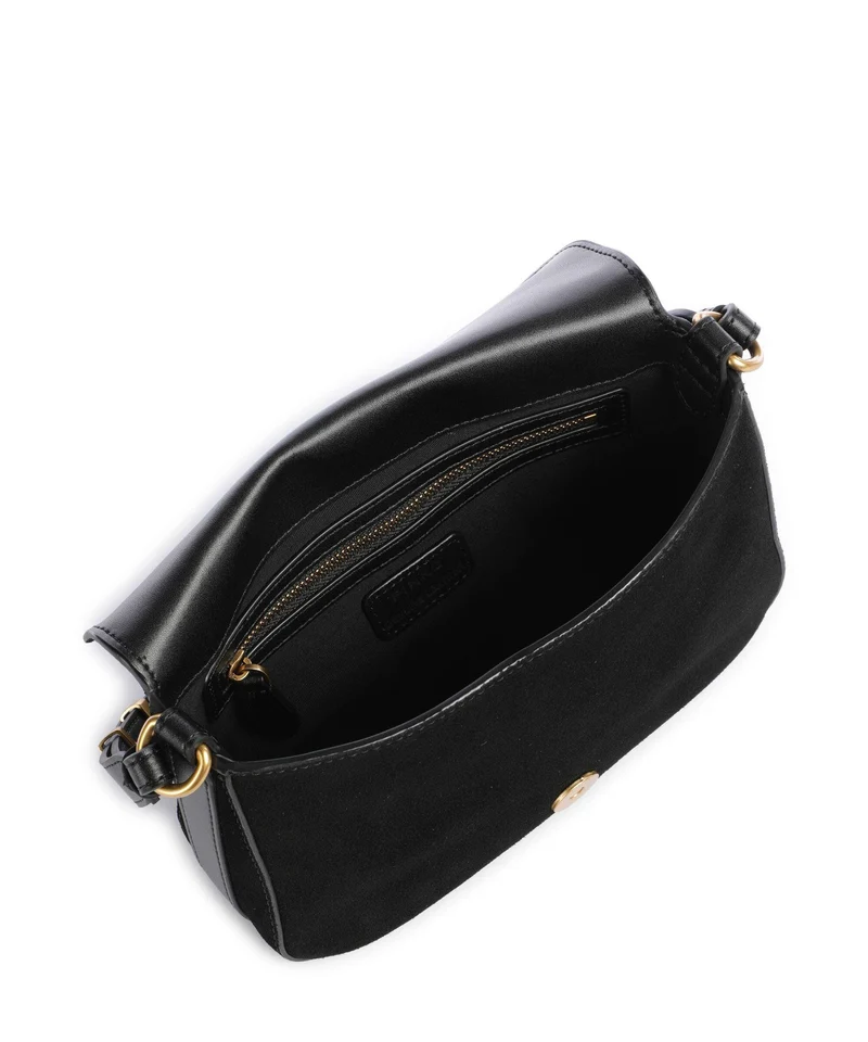 Pinko Love Mini Sac bandoulière nero/limousine/oro