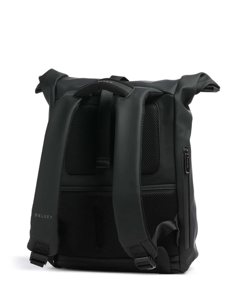 Delsey Paris Turenne Soft Sac à dos roll-top black