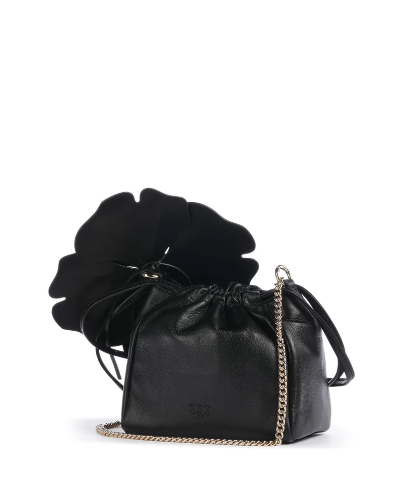 Pinko Flower Sac seau nero/limousine/oro