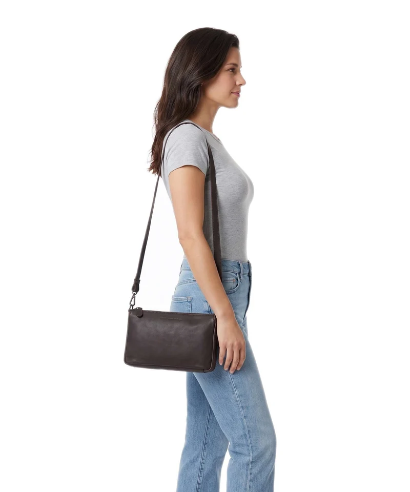 The Chesterfield Brand Wax Pull Up Cow Orinoco Sac porté épaule brown