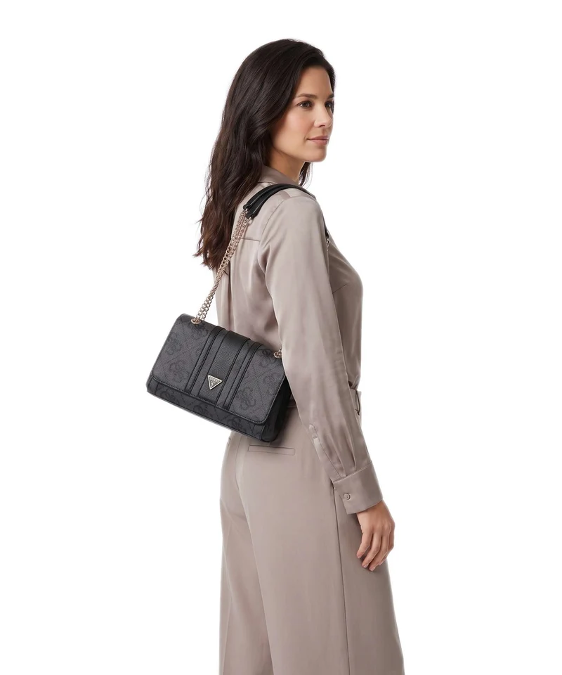 Guess Noelle II Sac porté épaule coal logo