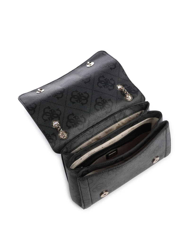 Guess Noelle II Sac porté épaule coal logo