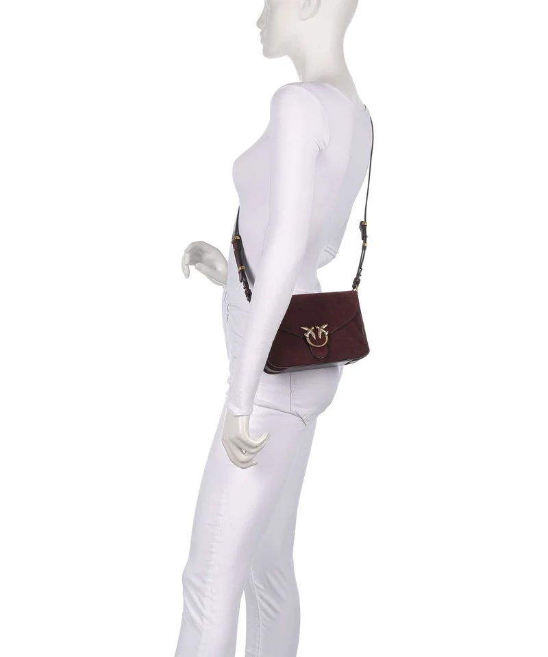 Pinko Love Mini Sac bandoulière burgundy/gold