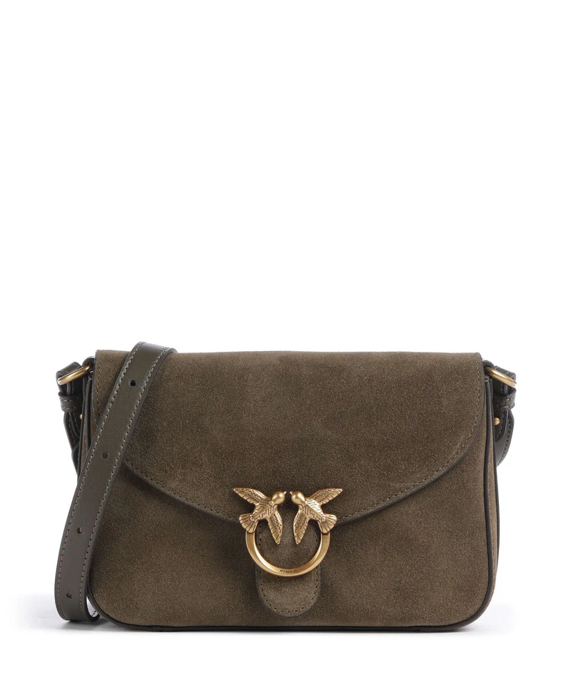 Pinko Love Mini Sac bandoulière militar green/gold