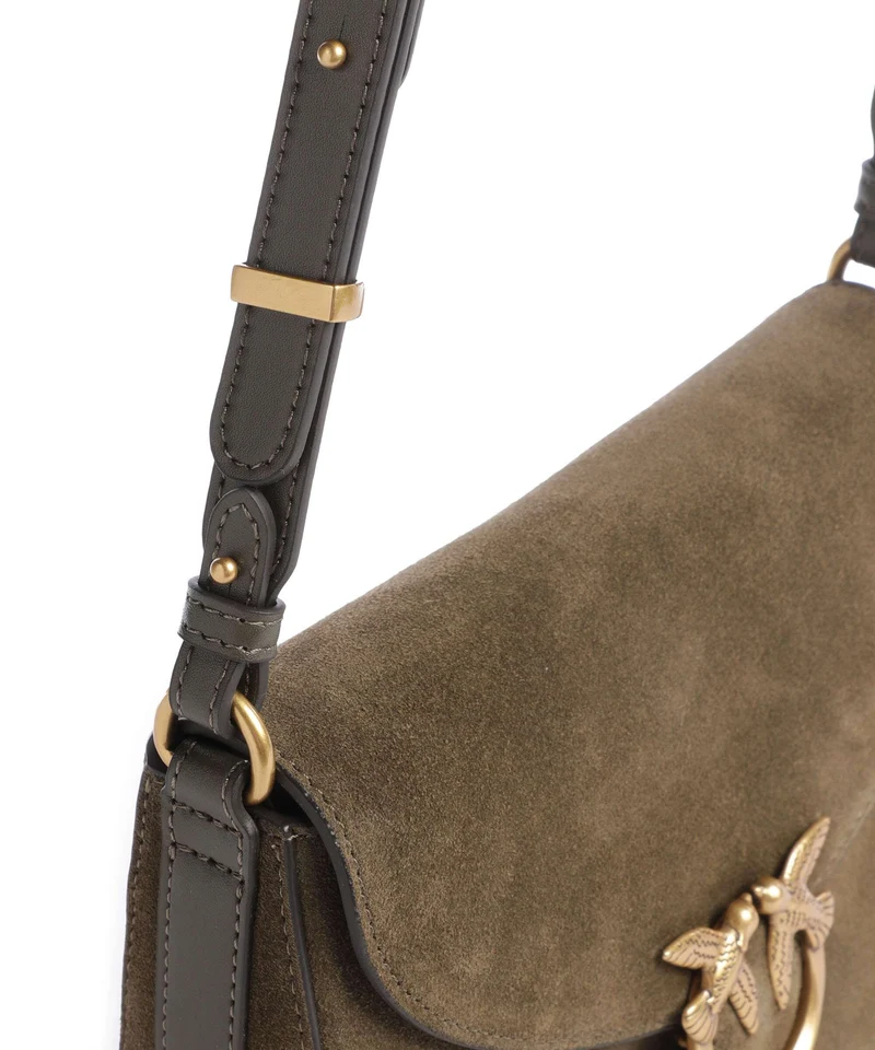 Pinko Love Mini Sac bandoulière militar green/gold
