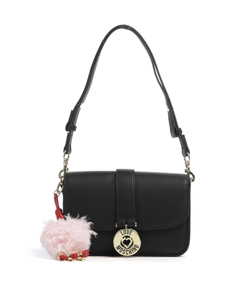Love Moschino Bouncing Heart Sac porté épaule nero
