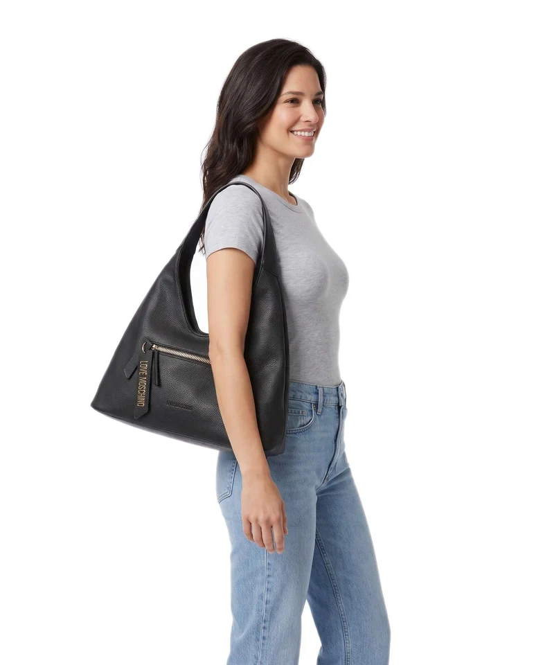 Love Moschino Signature Sac fourre-tout nero