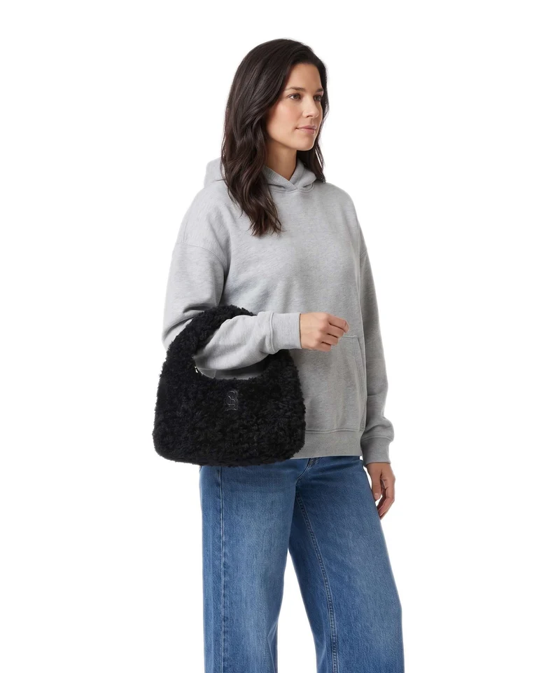Steve Madden BFLUFFY Sac à main black/gold