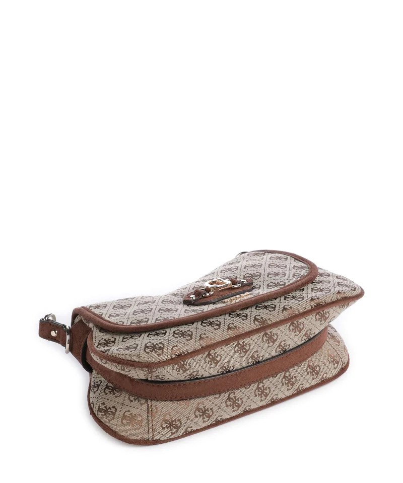 Guess Samantha Sac porté épaule latte logo/brown