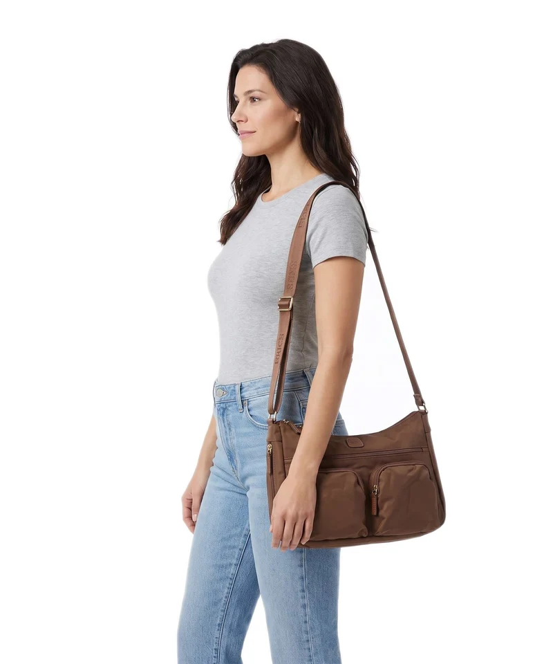 Brics X-Collection Sac bandoulière brownie