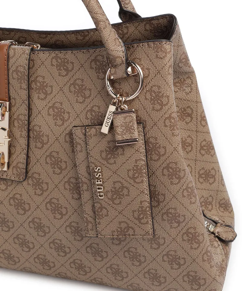 Guess Yvonne Girlfriend Logo Sac à main latte logo