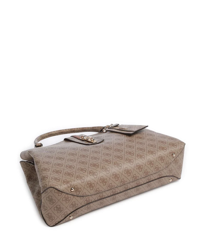 Guess Yvonne Girlfriend Logo Sac à main latte logo