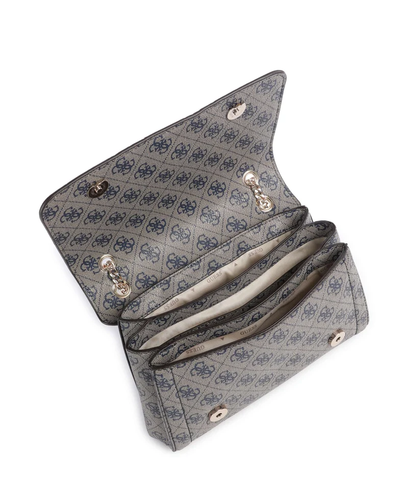 Guess Noelle II Sac porté épaule midnight logo