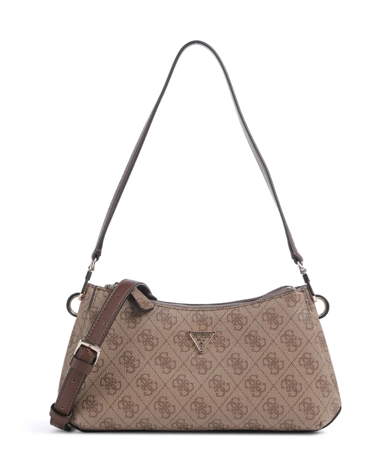 Guess Noelle II Sac porté épaule latte logo/brown