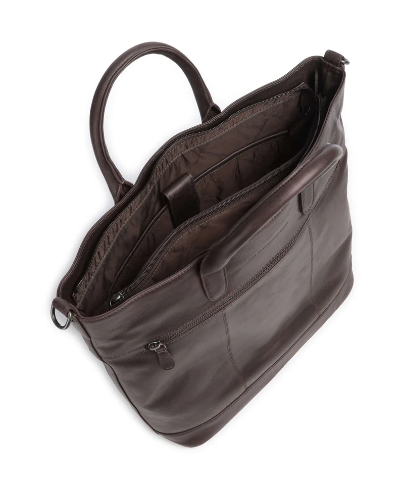 The Chesterfield Brand Wax Pull Up Cow Westbrook Sac à main brown