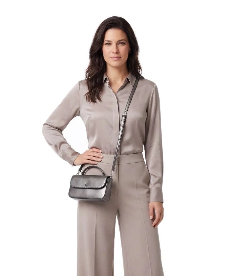 Lauren Ralph Lauren Marcy Large Sac bandoulière dark pewter