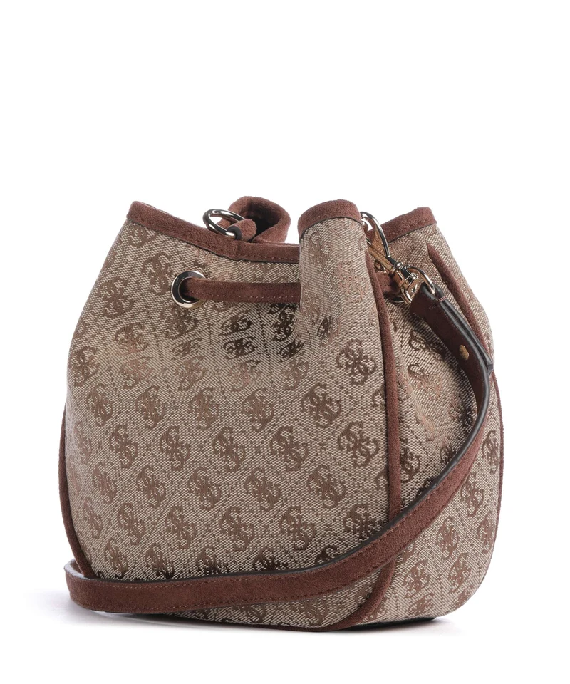 Guess Samantha Mini Sac seau latte logo/brown