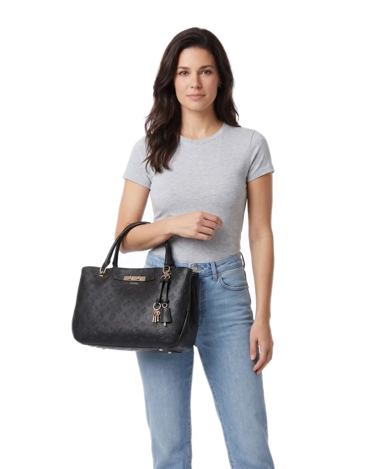 Guess Carmella Girlfriend Sac à main black logo