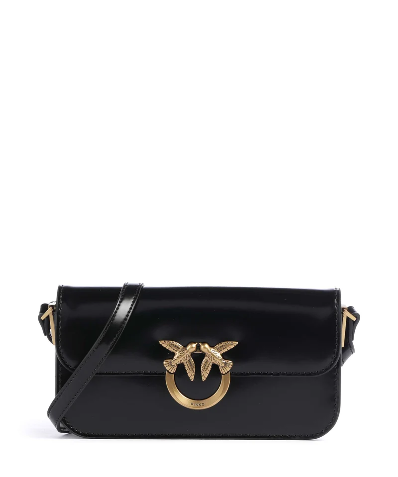 Pinko Love Box Horizontal Sac bandoulière nero/antique gold