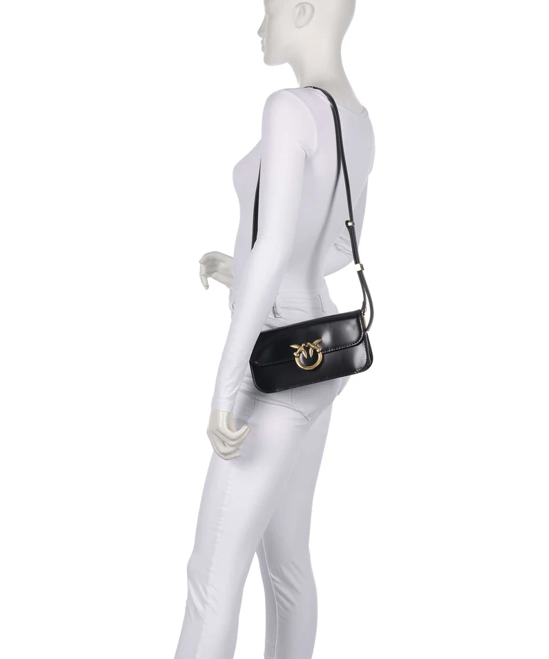 Pinko Love Box Horizontal Sac bandoulière nero/antique gold