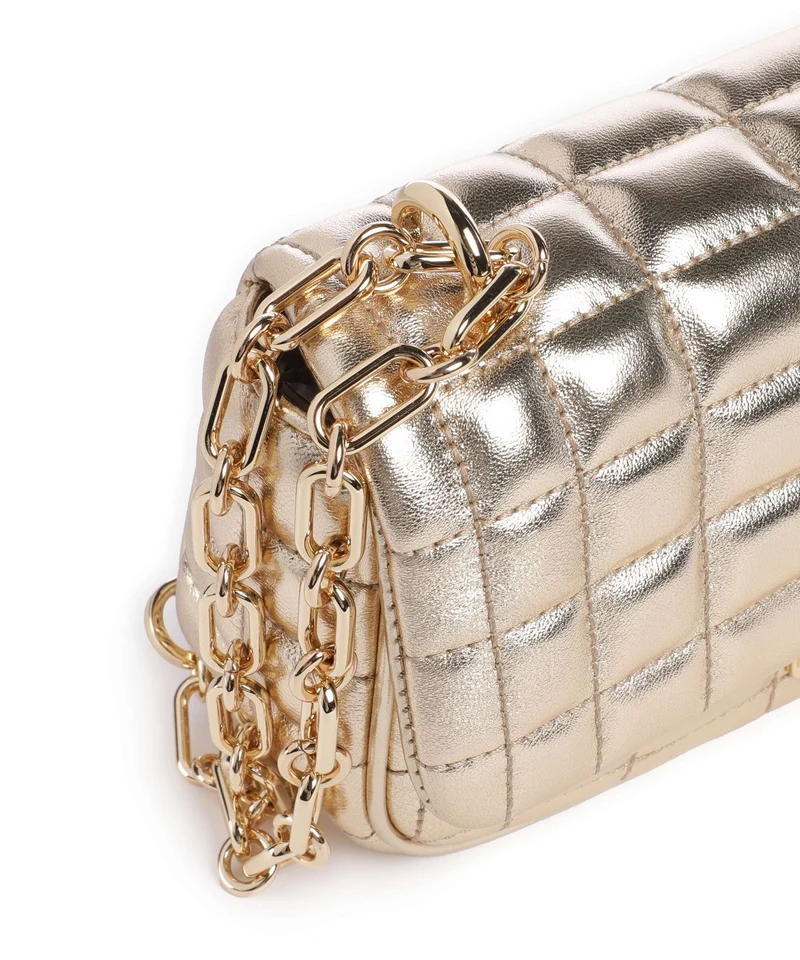 Michael Kors Tribeca Sac porté épaule pale gold