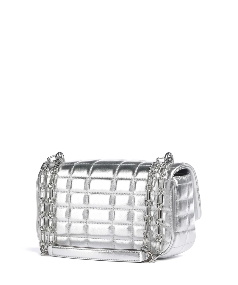 Michael Kors Tribeca Sac porté épaule silver
