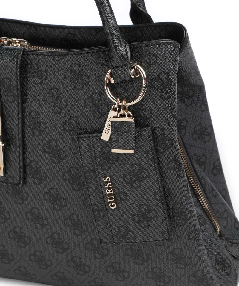 Guess Yvonne Girlfriend Logo Sac à main coal logo