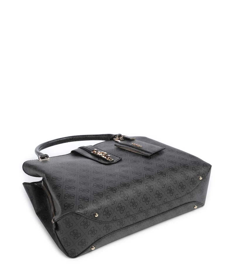Guess Yvonne Girlfriend Logo Sac à main coal logo