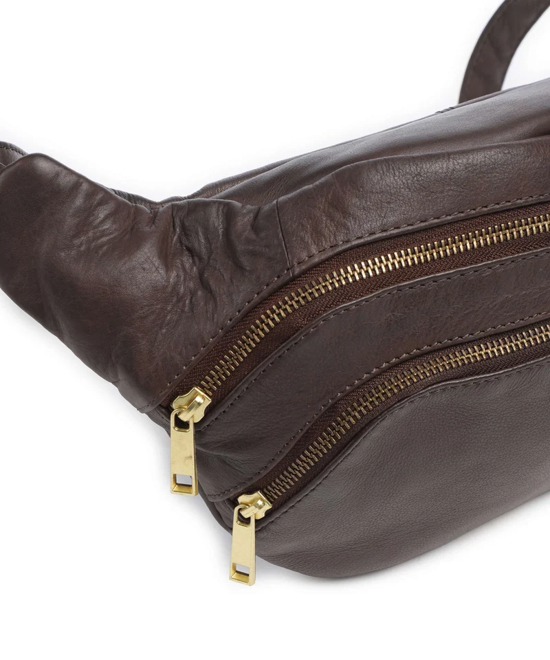 Depeche Golden Chic Sac banane coffee