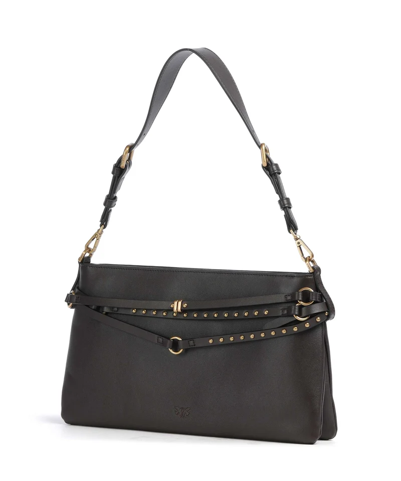 Pinko Belt Classic Sac porté épaule marrone marasca/antique gold