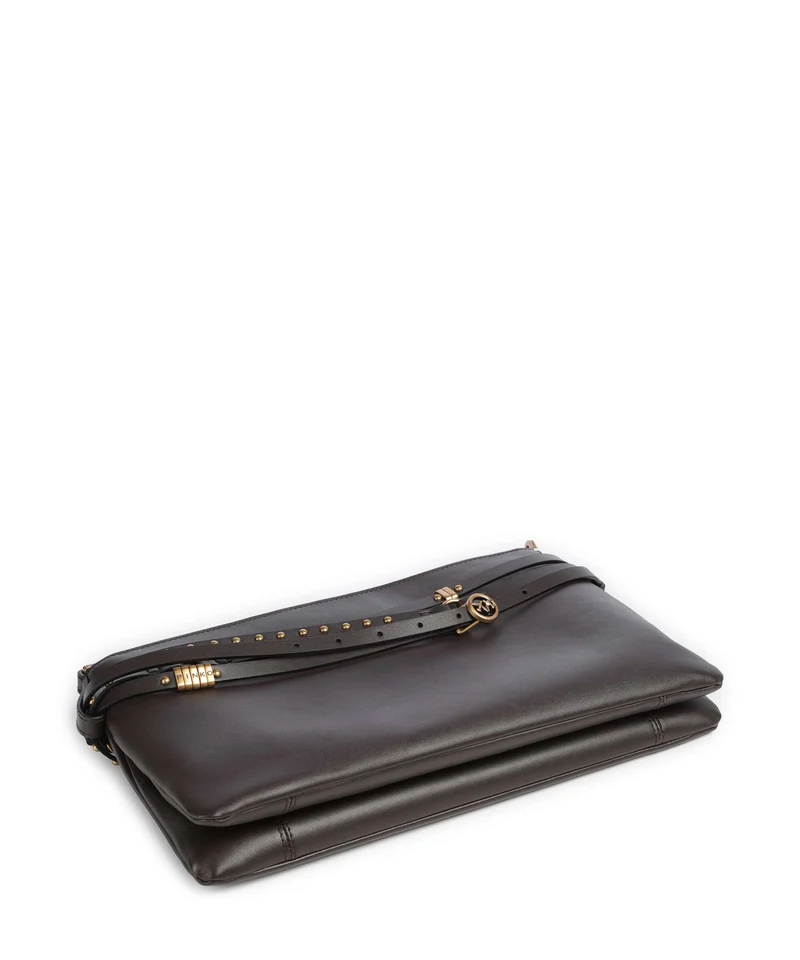Pinko Belt Classic Sac porté épaule marrone marasca/antique gold