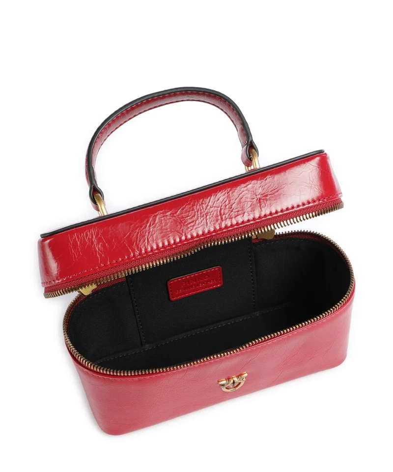 Pinko Vanity Mini Sac bandoulière rosso rio/antique gold