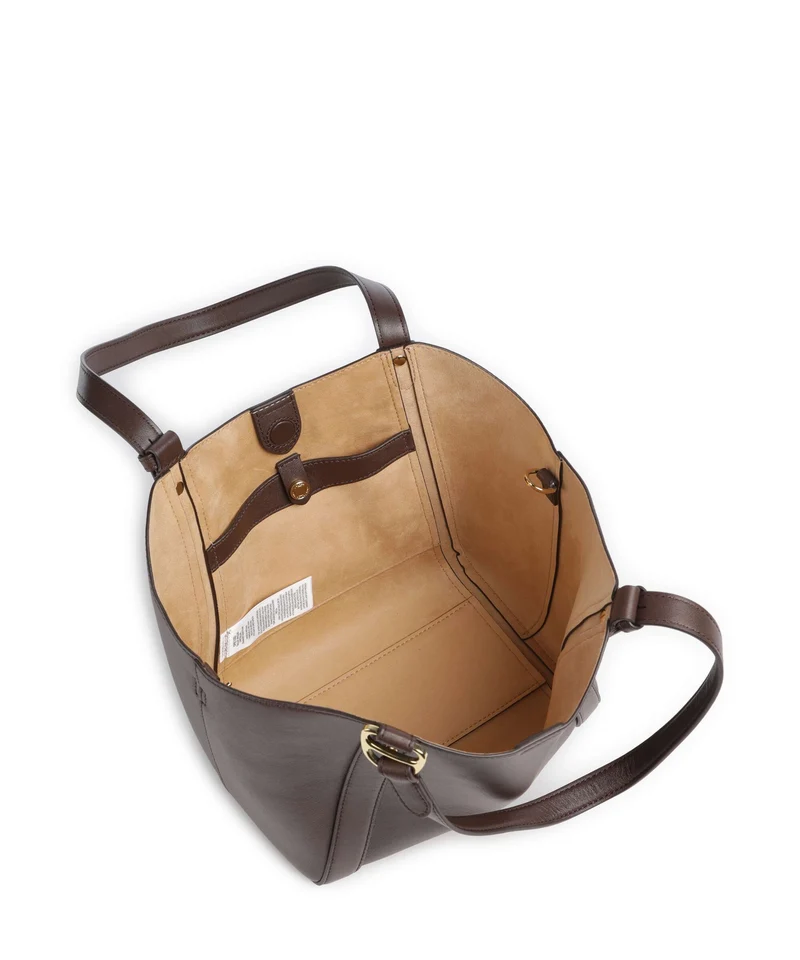 Lauren Ralph Lauren Tasha Small Cabas chestnut brown