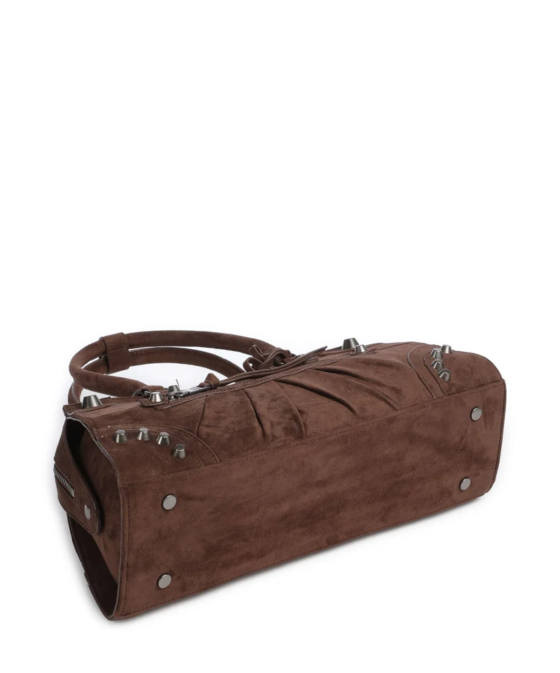 Steve Madden BRAVYN-S Sac porté épaule chocolate/silver