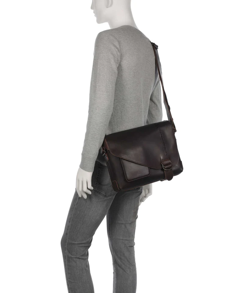 Aunts & Uncles Heritage Judd Sac messager dark brown